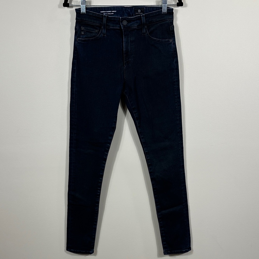 Adriano Goldschmied Farrah Skinny Ankle High Rise Stretch Blue Jeans Women 27R